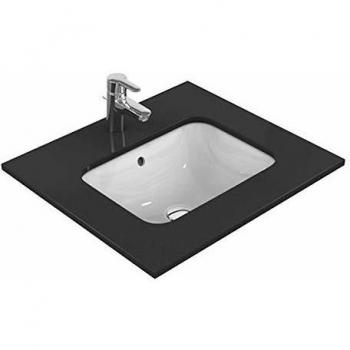 Lavabo Bajo Encastre IDEAL STANDARD CONNECT 42x35 cm Rectangular Blanco Sin Hahnloch con Sobrepresión