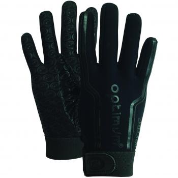 Optimum Velocity Guantes de Rugby Junior, Unisex Juventud, Negro, 2X-Pequeño