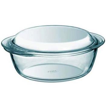 Cacerola de Vidrio Pyrex Essentials Redonda con Tapa 3,2L Transparente