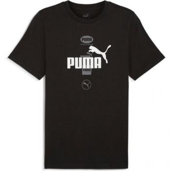 Puma Power Graphic Men's Black Short Sleeve T-shirt 2XL
