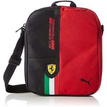 Puma Ferrari Fanwear - Bandolera, unisex, Umhängetasche Ferrari Fanwear Portable, Rosso Corsa/Puma Black, 23 x 18.5 x 6 cm, 2.5 liter
