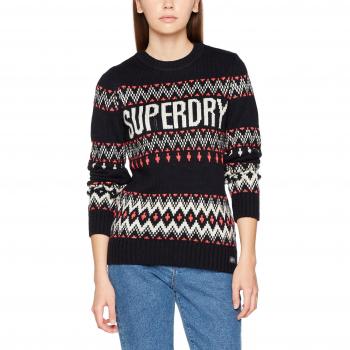 Superdry G61023KP, Jersey para Mujer, Azul