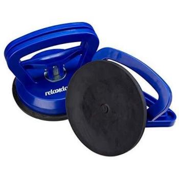 Relaxdays 10029465 Ventosas para cristal, Azul, 2 Uds