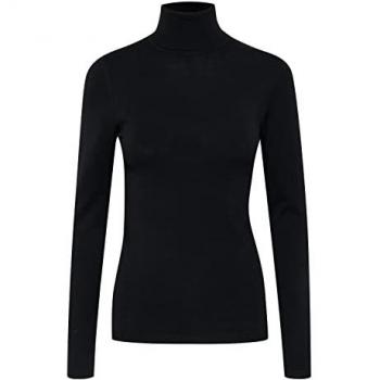 Ichi Mafa Women's Black Turtleneck Sweater