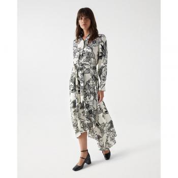 Salsa Jeans - Vestido midi con estampado floral