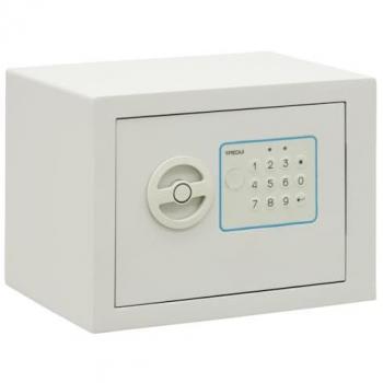 Caja Fuerte Electrónica Arregui Blue 230x170x170mm, Fácil de Usar con Código y Pomo, Blanca