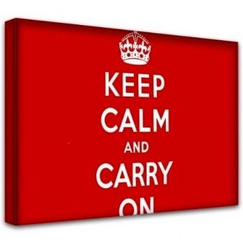 Keep Calm Collection 1, lienzo impresión cuadro de. Tamaño 20 x 34  - 51 x 86 cm.