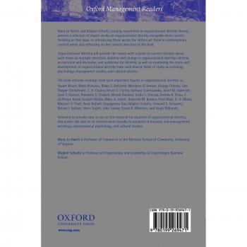 Organizational Identity: A Reader