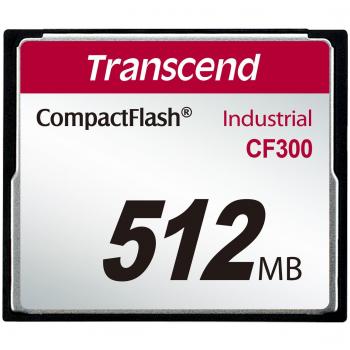 Transcend CF300 512MB CompactFlash SLC memory card