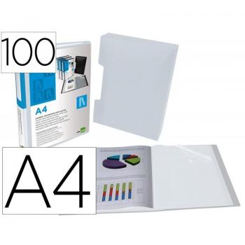 Carpeta de Fundas Liderpapel Personalizable A4 con 100 Fundas de Polipropileno Transparente y Cajetín