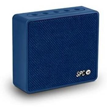 Altavoz Bluetooth SPC One, 4 Watios de Potencia, Acabado en Tela Azul y Función Manos Libres