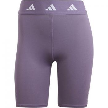 Mallas de fitness adidas Essentials Techfit Bike Short para mujer, color violeta, talla M