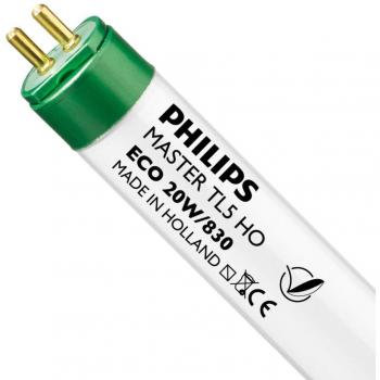 Tubos Fluorescentes Philips MASTER TL5 ECO HO 20W 563MM Luz Cálida 3000K