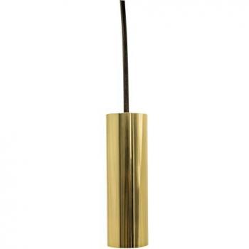 Lámpara de Techo Pendel Energeeks Diseño Moderno Negro con Cable Liso Dorado Brillante Metal Casquillo E27 1 Luz Ideal para Salón y Comedor