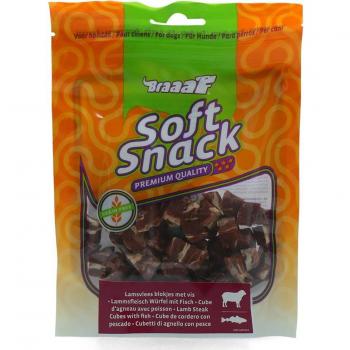 Braaaf Lamb Steak Cubes Dog Snacks - Special Price Pack - 3 x 85g
