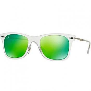 Ray-Ban Men's 0RB4210 646/3R 50 Sunglasses, Matte Trasparent