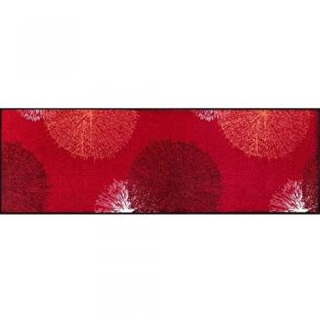 wash + dry - Alfombra Firework red 60x180, Rojo