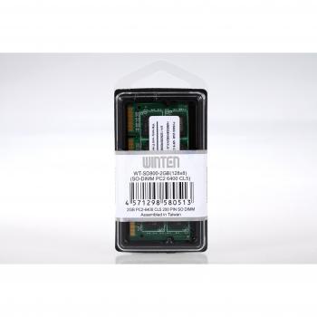 Winten - 2 GB SO-DIMM (200 pines, 128 x 8) DDR2 800 MHz, PC6400 pc6300 CL5
