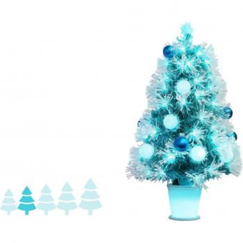 ?rbol de Navidad Artificial con Bolas de Luz LED