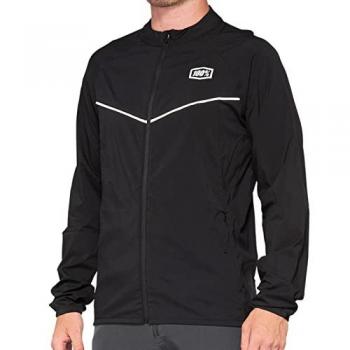 Chaqueta Corridor Stretch Cortavientos 100% Negro XL Ciclismo Unisex-Adulto
