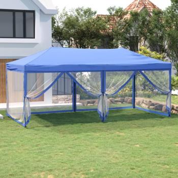 Carpa para Fiestas Plegable con Paredes 3x6 m Color Antracita, Taupé, Azul y más