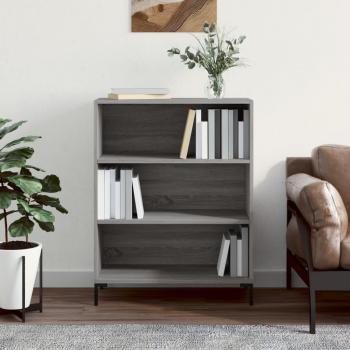 Estantería Sonoma de madera multicapa gris 69,5x32,5x90 cm