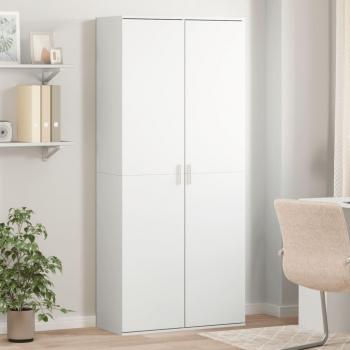 Armario alto de madera multicapa blanco 80x35x180 cm