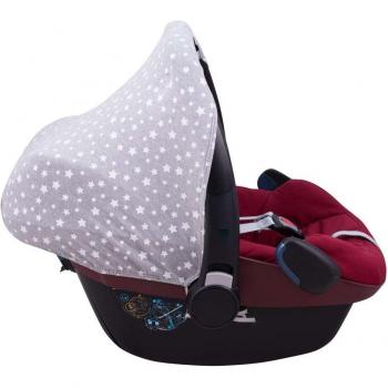 Capota Jyoko para Silla Maxi Cosi Pebble y Bebe Confort - Protección Solar y Viento, compatible con Maxi Cosi Pebble y Bebe Confort, diseño White Star