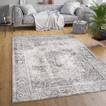 Alfombra de salón marroquí moderna, tejido plano, motivo oriental vintage, tamaño 140x200 cm, color beige, lavable en lavadora