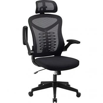 Magic Life Silla de Escritorio Sillas de Oficina Reposabrazos abatible de 90 ° Silla ergonómica para