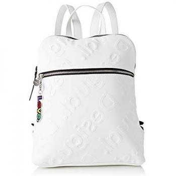 Desigual Back_new Colorama Nanaimo - Mochila para mujer, 11 x 35,5 x 28 cm, color blanco