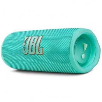 JBL Flip 6 Altavoz Bluetooth Portátil Resistente al Agua y Polvo en color Turquesa con Potencia de 20 W