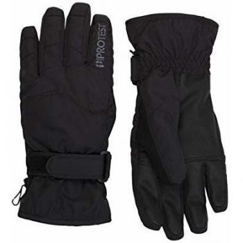 Protest Carew Jr Guantes de esquí, Unisex niños, True Black, 6
