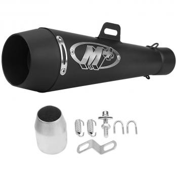 Qiilu Universal 51 mm Tubo silenciador de escape de escape de motocicleta
