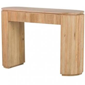 Consola de Madera de Mango Marrón Myra 120x40x80 cm