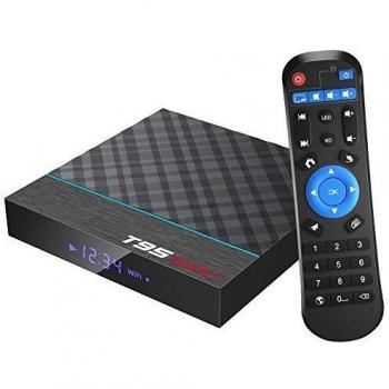 TUREWELL Android Box, T95 MAX+ Android 9.0 TV Box Amlogic S905X3 Quad-Core cortex-A55 4GB RAM 32GB ROM Media Player with 8K BT4.0 2.4G/5.0GHz Dual-Band WiFi