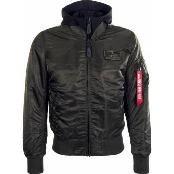 Alpha Industries MA-1 D-Tec Black Bomber Jacket for Men