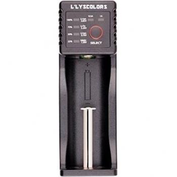 L'lyscolors lii-100 cargador USB inteligente de batería, cargador portátil USB para Ni-MH, Ni-Cd, AA, AAA, A, SC, 18650, 26650, 16340,14500 batería recargable