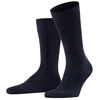 Falke Family Elastic Ribbed Socks - Navy Melange - Size 43-46