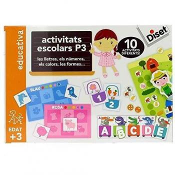 Diset - Activitats Escolars P3 Juego Educativo para Niños, Multicolor