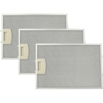 Filtro de grasa metálico permanente Vhbw 3x compatible con campanas extractoras Bosch DKE685CI/01, DKE685T/01, DKE685T/02, DKE687T/01, DKE765