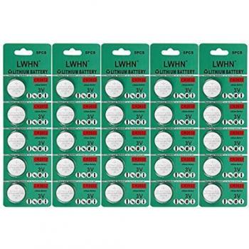 25 Pack Bateria CR2032 De litio 3V CR2032