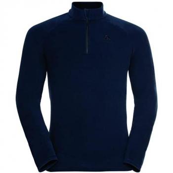 Odlo Rigi Men's Half Zip Fleece Mid Layer in Dark Sapphire, XXL
