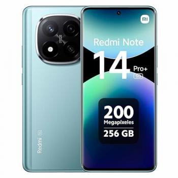 Smartphone Xiaomi Redmi Note 14 Pro+ 5G 12GB RAM 256GB Pantalla AMOLED 6.67 Cámara de 200 MP IP68 Carga Rápida 120W Azul Frost