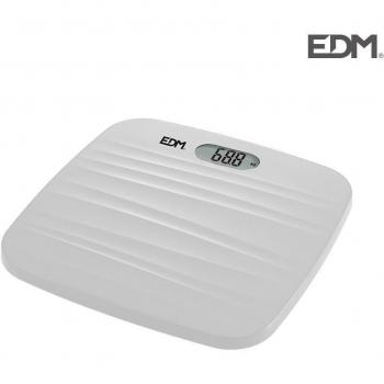 EDM - Bascula baño Digital Base Rugosa Blanca MAX. 180kg