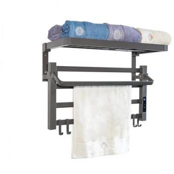 Toallero eléctrico con estante color gris antracita 55W Purline NTW-09