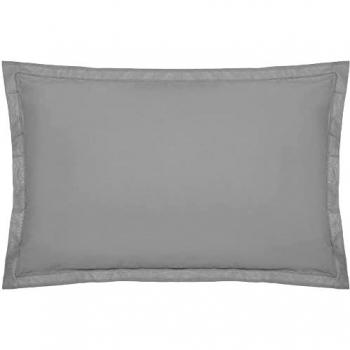 Atmosphera Funda de Almohada Gris 70x50cm - 100% Algodón
