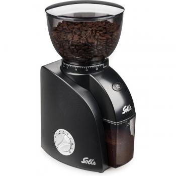 Solis Scala Zero Static 135 W Negro, Plata - Cafetera eléctrica de goteo con capacidad para preparar hasta 12 tazas, diseño elegante en negro y plata, potencia de 135 W, sistema anti-goteo, filtro permanente
