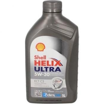 Shell Helix Ultra ECT C3 5W30 1L - Aceite de motor sintético, viscosidad 5W-30, compatible con vehículos diésel y gasolina, tecnología de limpieza activa, protección contra el desgaste y