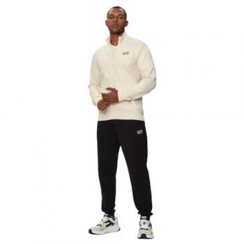 Chándal EA7 Emporio Armani 8NPV60_PJVRZ para hombre, color beige, talla M, casual, fabricado en algodón, diseño multideporte, manga larga